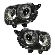 Load image into Gallery viewer, 2015-2018 Dodge Challenger Halogen Headlights, Dual LED Halo DRL Signature Assembly, Left &amp; Right Side Pair, Direct OEM Fit
