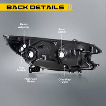 Load image into Gallery viewer, 2012-2014 Honda CR V Black Hallogen Headlights, Amber Corner Housing Assembly, Left &amp; Right Side Pair, Direct OEM Fitment
