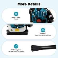 Load image into Gallery viewer, Gas Backpack Leaf Blower 2.6KW 2 Stroke Engine Snow Lawn Debris Blower
