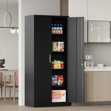 Load image into Gallery viewer, Metal Storage Cabinet with Long Handle, 71 Garage Storage Cabinet with Lock
