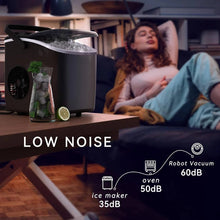 Load image into Gallery viewer, Portable Countertop Ice Maker with Handle, Makes 26.5 lbs of Fresh Ice in 24 Hours for Home, Office &amp; Parties
