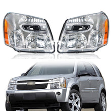 Load image into Gallery viewer, 2005-2009 Chevrolet Equinox Halogen Headlights, Crystal Clear Lens Chrome Housing, Left Driver &amp; Right Passenger Side Pair, Direct OEM Fit
