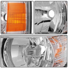 Load image into Gallery viewer, 2007-2014 Chevy Silverado Chrome Headlights, 1500 2500 3500 HD Crystal Clear Lens Assembly, Left &amp; Right Side Pair, Direct OEM Fit
