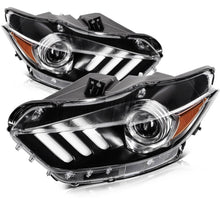 Load image into Gallery viewer, 2015-2017 Ford Mustang Chrome Headlights, Crystal Clear Lens Assembly, Left &amp; Right Side Pair, Direct OEM Fitment
