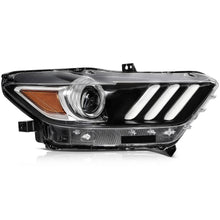 Load image into Gallery viewer, 2015-2017 Ford Mustang Chrome Headlights, Crystal Clear Lens Assembly, Left &amp; Right Side Pair, Direct OEM Fitment
