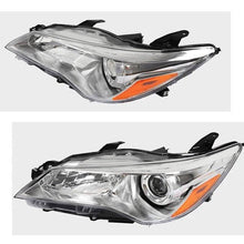Load image into Gallery viewer, 2015-2017 Toyota Camry Projector Headlights, Chrome Housing Clear Lens Assembly, LE SE XLE XSE Pair, Direct OEM Fitment
