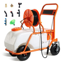 Load image into Gallery viewer, Battery Powered Sprayer Cart 15 Gallon Lawn Garden Sprayer on Wheels 90 PSI
