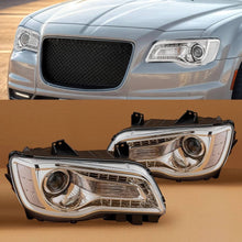 Load image into Gallery viewer, 2011-2023 Chrysler 300 LED DRL Projector Headlights, High Performance LH&amp;RH Headlamp Pair, Direct OEM Replacement with Bulbs
