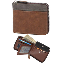 Load image into Gallery viewer, Mens RFID Blocking Leather Wallet

