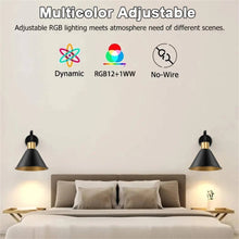 Load image into Gallery viewer, 2PKS Battery Operated Wall Sconces with Remote Dimmable Wireless LED Wall Lamp

