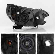 Load image into Gallery viewer, 2012-2014 Honda CR V Black Housing Headlights, Halogen Type Crystal Clear Lens Assembly, Left &amp; Right Side Pair, Direct OEM Fit
