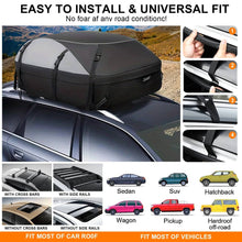 Load image into Gallery viewer, Car Roof Bag Rooftop Cargo Carrier Waterproof With Non Slip Mat

