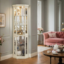 Load image into Gallery viewer, Modern Corner Curio Cabinet
