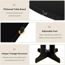 Load image into Gallery viewer, Expandable Round Dining Table for 6
