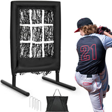 Load image into Gallery viewer, 9 Hole Portable Baseball Pitching Net With Strike Zone
