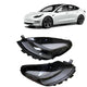 2021-2023 Tesla Model 3 LED Matrix Headlights - Projector Lens Assembly, Left Driver & Right Passenger Side Pair, Direct OEM Replacement