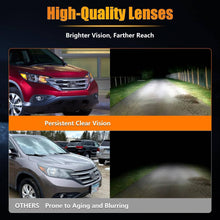 Load image into Gallery viewer, 2012-2014 Honda CR V Black Housing Headlights, Halogen Type Crystal Clear Lens Assembly, Left &amp; Right Side Pair, Direct OEM Fit
