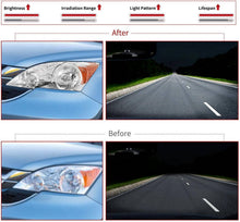 Load image into Gallery viewer, 2007-2011 Honda CR V Chrome Headlights, Amber Corner Lens Assembly with Bulbs, Left &amp; Right Side Pair, Direct OEM Fit
