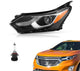 2018-2020 Chevrolet Equinox Left Driver Side Halogen Headlight, Integrated LED DRL Assembly with Bulbs, Direct OEM Fit
