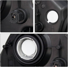Load image into Gallery viewer, 2010-2014 Ford Mustang Black Headlights, Amber Corner Stealth Crystal Clear Lens Assembly, Left &amp; Right Side Pair, Direct OEM Fit
