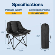 Load image into Gallery viewer, Oversized Heated Camping Chair with Power Bank
