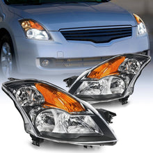 Load image into Gallery viewer, 2007-2009 Nissan Altima Sedan Factory Style Chrome Headlights, Complete Pair (Left + Right)
