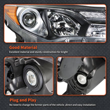 Load image into Gallery viewer, 2013-2015 Toyota RAV4 Halogen Headlights, Crystal Clear Lens Assembly, Left Driver &amp; Right Passenger Side Pair, Direct OEM Fit
