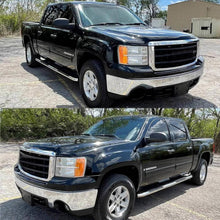 Load image into Gallery viewer, 2007-2013 GMC Sierra 1500 2500HD 3500HD Headlights, Chrome Clear Lens Assembly, Left &amp; Right Side Pair, Direct OEM Fit
