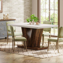 Load image into Gallery viewer, Rustic Farmhouse Dining Table Set for 6
