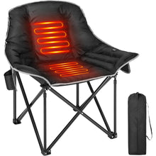 Load image into Gallery viewer, Oversized Heated Camping Chair with Power Bank
