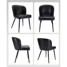 Load image into Gallery viewer, Curved Back Leather Dining Chairs
