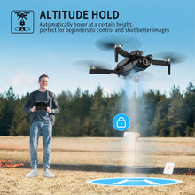 Load image into Gallery viewer, 4K FPV Drone with Dual Camera, Brushless Motor, 2 Batteries, Optical Flow RC Quadcopter

