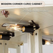 Load image into Gallery viewer, Modern Corner Curio Cabinet
