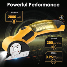 Load image into Gallery viewer, Cordless Rechargeable Electric Scissors For Fabric Leather Carpet And Cardboard
