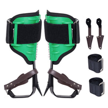 Load image into Gallery viewer, Tree Climbing Spikes Set Steel Adjustable Pole Climbing Gaffs with Straps Arborist Lineman Tree Spurs
