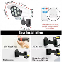 Load image into Gallery viewer, 2PCS Solar Motion Sensor Flood Lights 77 LED Outdoor Security Spotlights
