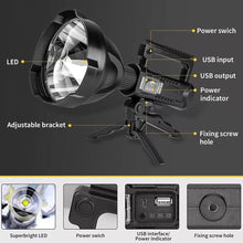 Load image into Gallery viewer, Super Bright LED Searchlight Handheld Flashlight
