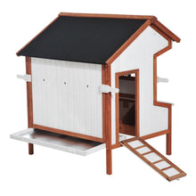 Load image into Gallery viewer, Wooden Chicken Coop With Nesting Box - Hen House Outdoor, Large, Roof, Door
