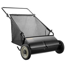 Load image into Gallery viewer, Push Lawn Sweeper 26 Inch 7 Cu Ft Leaf Collector with Adjustable Height Manual Grass Sweeper for Yard Garden
