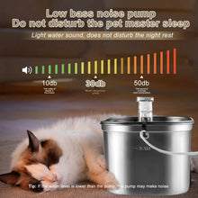 Load image into Gallery viewer, 2.2L Stainless Steel Cat Water Fountain - Quiet, Filtered, Easy Clean

