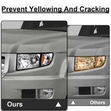 Load image into Gallery viewer, 2006-2014 Honda Ridgeline Black Housing Headlights, Amber Corner Crystal Clear Lens Assembly, Left &amp; Right Side Pair, Direct OEM Fit
