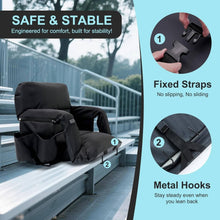 Load image into Gallery viewer, Heated Stadium Seat with Back Support
