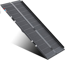 Load image into Gallery viewer, Folding Wheelchair Ramp Aluminum Portable - 600 Lbs Non-Slip Mobility Ramp
