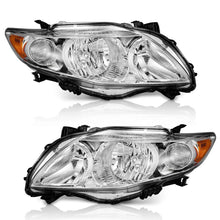 Load image into Gallery viewer, 2009-2010 Toyota Corolla Headlights, Factory Style Crystal Clear Lens Assembly, Left &amp; Right Side Pair, Direct OEM Fit

