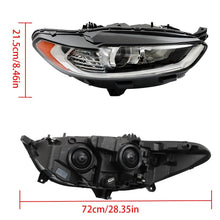 Load image into Gallery viewer, 2013-2016 Ford Fusion Chrome Headlight, Halogen Projector Crystal Clear Lens Assembly, Right Side (Passenger), Direct OEM Fit
