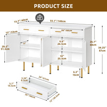 Load image into Gallery viewer, Sideboard Buffet Kitchen Cabinet with 2 Drawer
