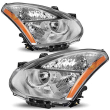 Load image into Gallery viewer, 2008-2013 Nissan Rogue Chrome Headlights, Crystal Clear Lens Assembly, Left &amp; Right Side Pair, Direct OEM Fit
