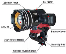 Load image into Gallery viewer, 20000LM Rechargeable LED Bicycle Lights Front &amp; Rear Bike Lamp Set
