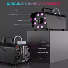 Load image into Gallery viewer, Smoke Machine W/ 13 Colorful LED Lights Effect
