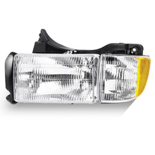Load image into Gallery viewer, 1994-2002 Dodge Ram 1500 2500 3500 Chrome Headlights, Crystal Clear Lens Assembly, Left &amp; Right Side Pair, Direct OEM Fit

